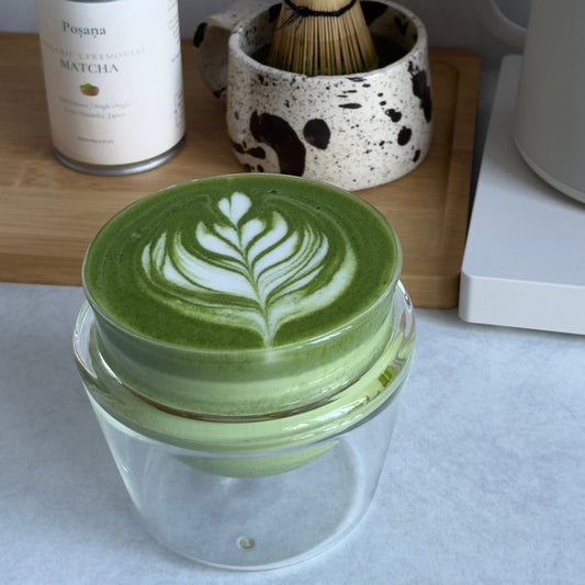 Salted Caramel Matcha Latte