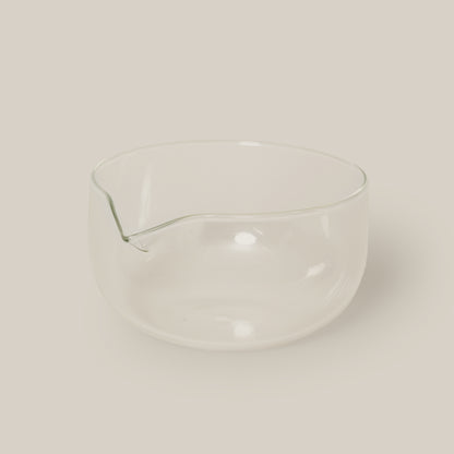 Glass Matcha Bowl with Spout