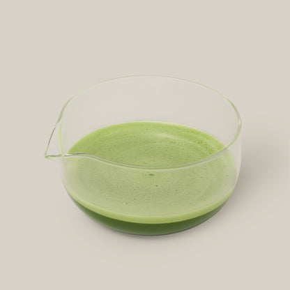 Glass Matcha Bowl with Spout